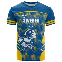 Sweden Hockey Custom T Shirt Tre Kronor Swedish Moose Mascot