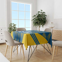 Sweden Hockey Custom Tablecloth Tre Kronor Swedish Moose Mascot