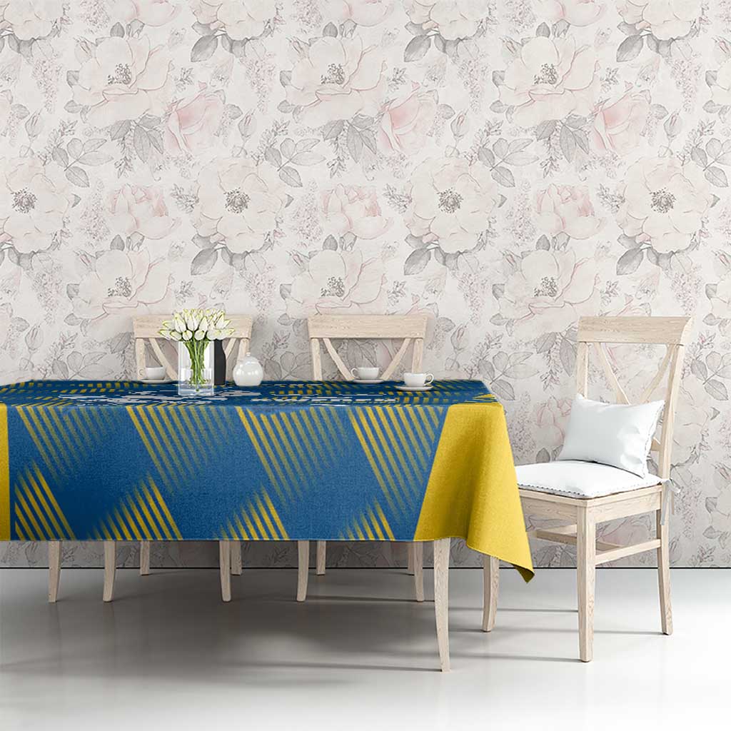 Sweden Hockey Custom Tablecloth Tre Kronor Swedish Moose Mascot