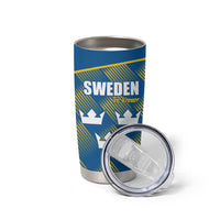 Sweden Hockey Custom Tumbler Cup Tre Kronor Swedish Moose Mascot