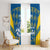 Sweden Hockey Custom Window Curtain Tre Kronor Swedish Moose Mascot