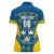 Sweden Hockey Custom Women Polo Shirt Tre Kronor Swedish Moose Mascot