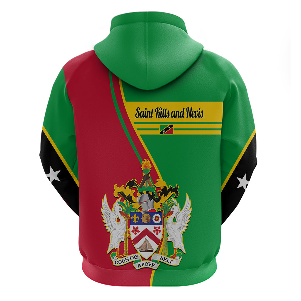 Saint Kitts and Nevis Hoodie Coat Of Arms Style - Wonder Print Shop