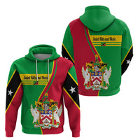 Saint Kitts and Nevis Hoodie Coat Of Arms Style - Wonder Print Shop