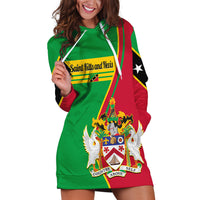 Saint Kitts and Nevis Hoodie Dress Coat Of Arms Style - Wonder Print Shop