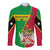 Saint Kitts and Nevis Long Sleeve Button Shirt Coat Of Arms Style - Wonder Print Shop