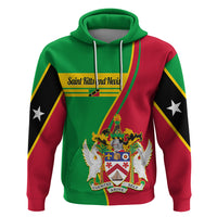 Custom Saint Kitts and Nevis Hoodie Coat Of Arms Style - Wonder Print Shop