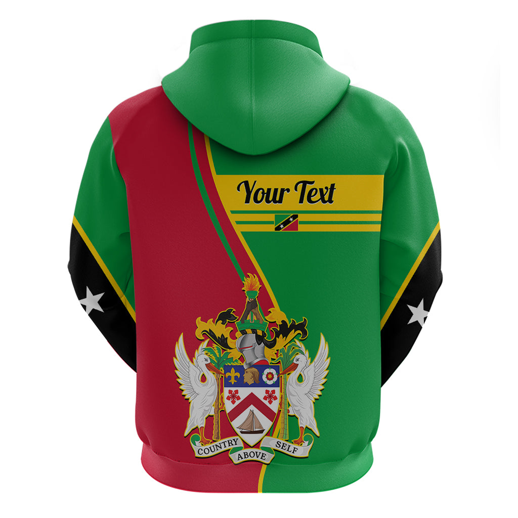 Custom Saint Kitts and Nevis Hoodie Coat Of Arms Style - Wonder Print Shop