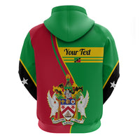 Custom Saint Kitts and Nevis Hoodie Coat Of Arms Style - Wonder Print Shop
