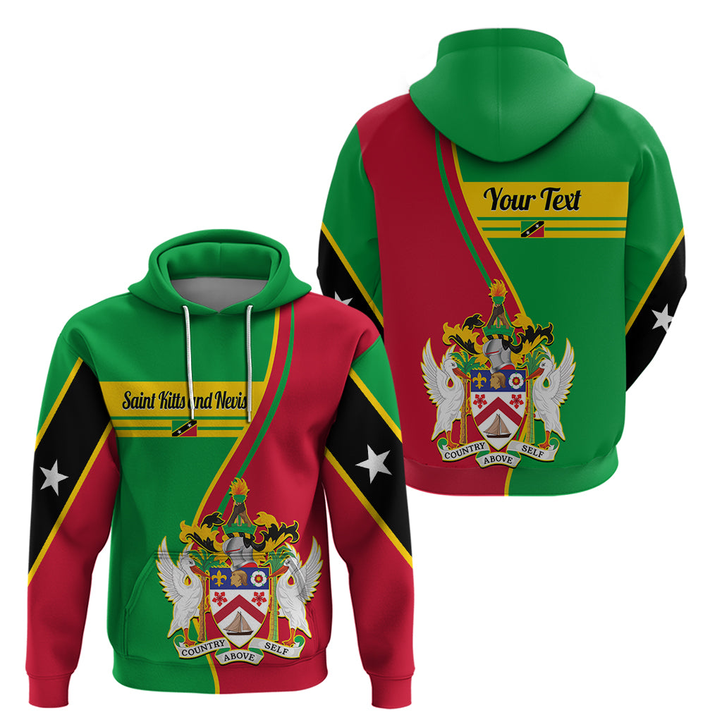 Custom Saint Kitts and Nevis Hoodie Coat Of Arms Style - Wonder Print Shop