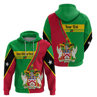 Custom Saint Kitts and Nevis Hoodie Coat Of Arms Style - Wonder Print Shop