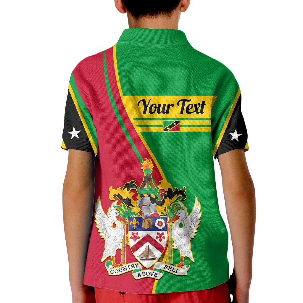 Custom Saint Kitts and Nevis Polo Shirt for Kid Coat Of Arms Style - Wonder Print Shop