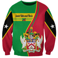 Personalised Saint Kitts and Nevis Sweatshirt Coat Of Arms Style - Wonder Print Shop