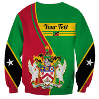 Personalised Saint Kitts and Nevis Sweatshirt Coat Of Arms Style - Wonder Print Shop