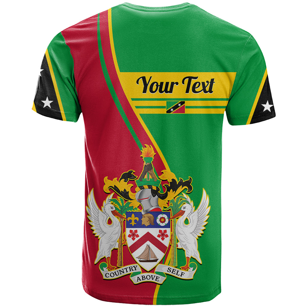 Personalised Saint Kitts and Nevis T Shirt Coat Of Arms Style - Wonder Print Shop