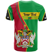 Personalised Saint Kitts and Nevis T Shirt Coat Of Arms Style - Wonder Print Shop