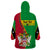 Personalised Saint Kitts and Nevis Wearable Blanket Hoodie Coat Of Arms Style - Wonder Print Shop
