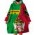 Personalised Saint Kitts and Nevis Wearable Blanket Hoodie Coat Of Arms Style - Wonder Print Shop