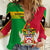 Personalised Saint Kitts and Nevis Women Casual Shirt Coat Of Arms Style - Wonder Print Shop