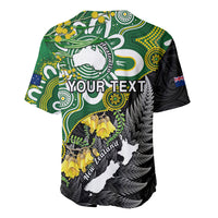 Personalised New Zealand And Australia Baseball Jersey Aboriginal Mix Aotearoa Maori Unique Style - Wonder Print Shop