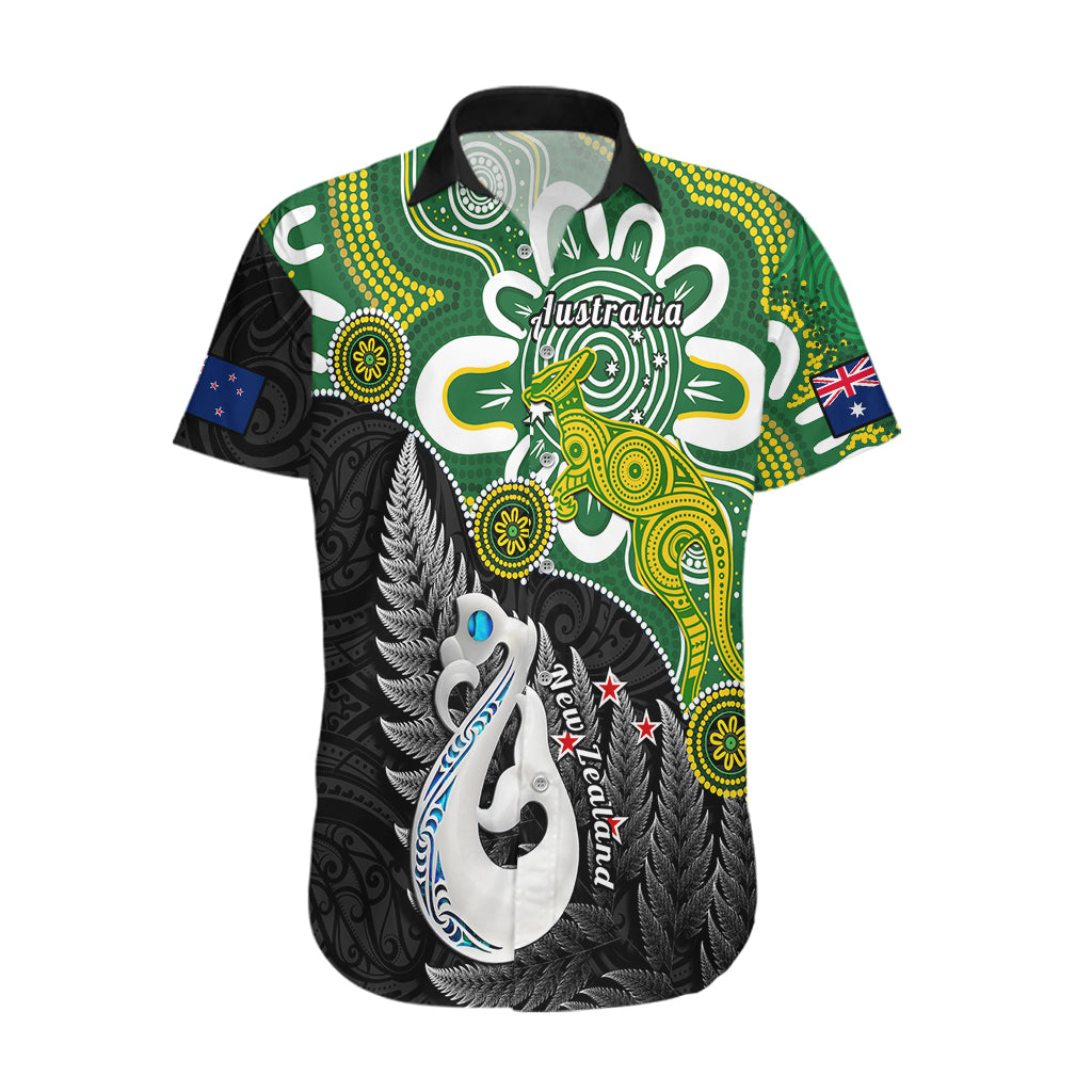 Personalised New Zealand And Australia Hawaiian Shirt Aboriginal Mix Aotearoa Maori Unique Style - Wonder Print Shop