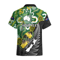 Personalised New Zealand And Australia Hawaiian Shirt Aboriginal Mix Aotearoa Maori Unique Style - Wonder Print Shop