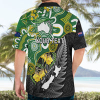 Personalised New Zealand And Australia Hawaiian Shirt Aboriginal Mix Aotearoa Maori Unique Style - Wonder Print Shop