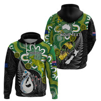 Custom New Zealand And Australia Hoodie Aboriginal Mix Aotearoa Maori Unique Style - Wonder Print Shop