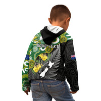 Personalised New Zealand And Australia Kid Hoodie Aboriginal Mix Aotearoa Maori Unique Style - Wonder Print Shop