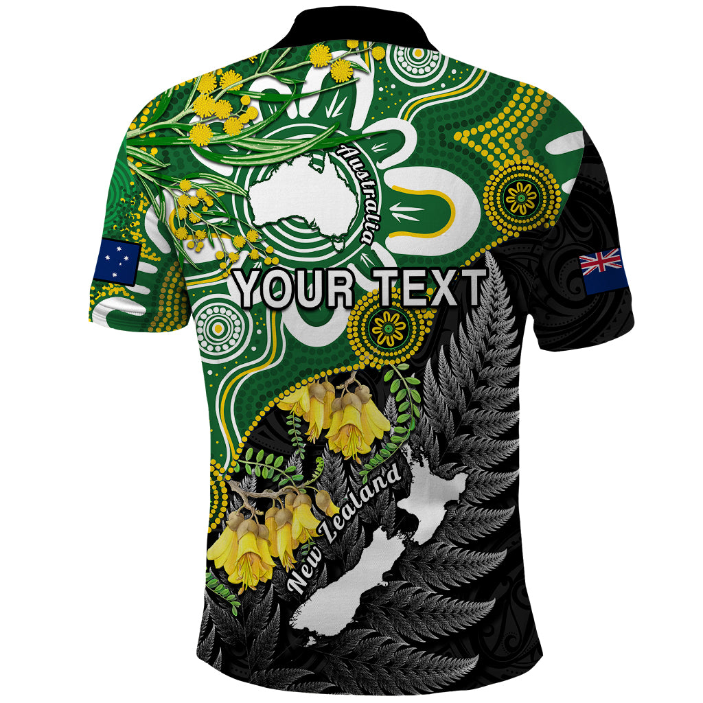 Custom New Zealand Australia Polo Shirt Aboriginal Mix Aotearoa Maori Unique Style - Wonder Print Shop