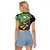 Personalised New Zealand And Australia Raglan Cropped T Shirt Aboriginal Mix Aotearoa Maori Unique Style - Wonder Print Shop