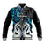 Personalised New Zealand Baseball Jacket Te Manaia Mangopare Maori And Fern Blue Style - Wonder Print Shop