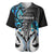 Personalised New Zealand Baseball Jersey Te Manaia Mangopare Maori And Fern Blue Style - Wonder Print Shop