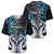 Personalised New Zealand Baseball Jersey Te Manaia Mangopare Maori And Fern Blue Style - Wonder Print Shop