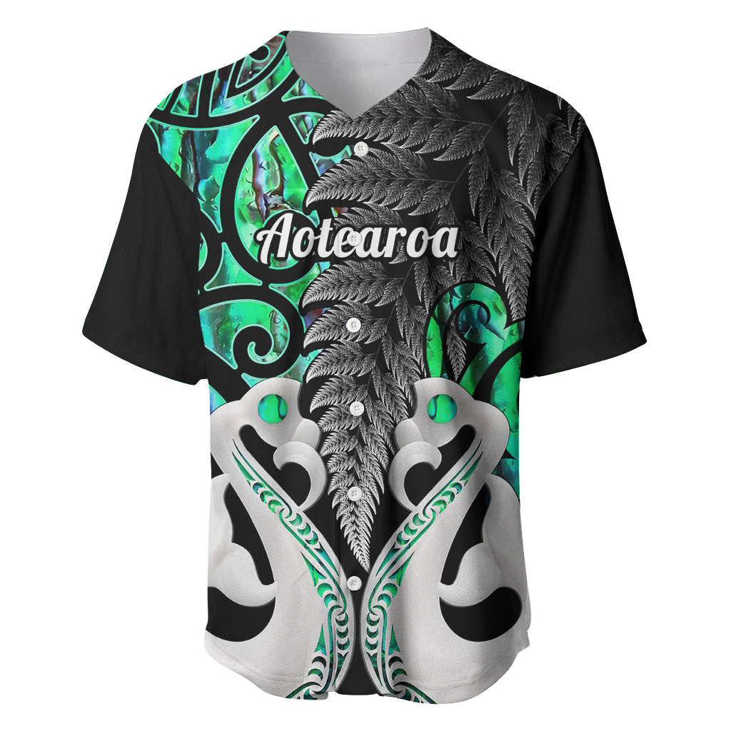 Personalised New Zealand Baseball Jersey Te Manaia Mangopare Maori And Fern Green Style - Wonder Print Shop