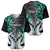 Personalised New Zealand Baseball Jersey Te Manaia Mangopare Maori And Fern Green Style - Wonder Print Shop