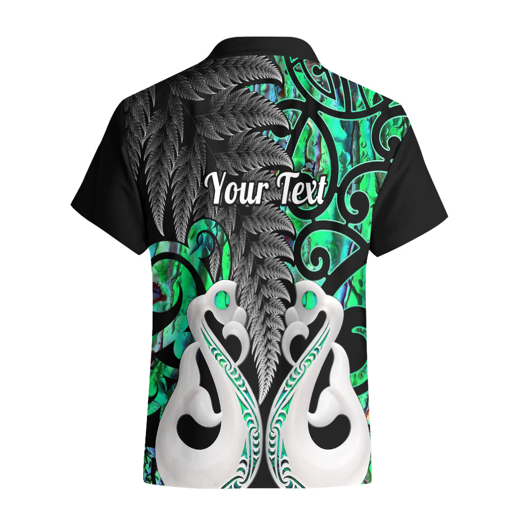 Personalised New Zealand Hawaiian Shirt Te Manaia Mangopare Maori And Fern Green Style - Wonder Print Shop