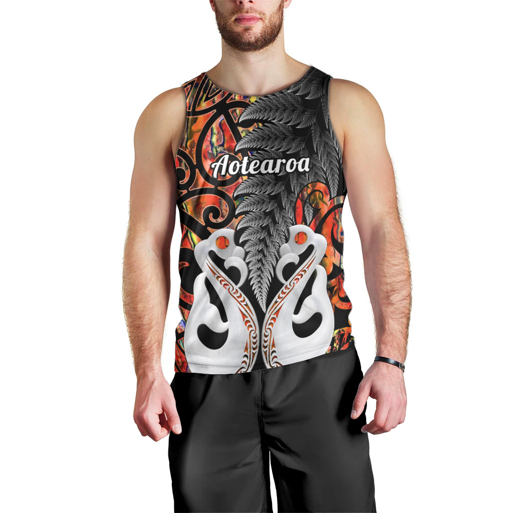 personalised-new-zealand-men-tank-top-te-manaia-mangopare-maori-and-fern-orange-style