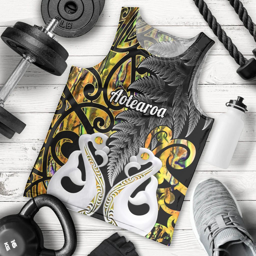 personalised-new-zealand-men-tank-top-te-manaia-mangopare-maori-and-fern-gold-style