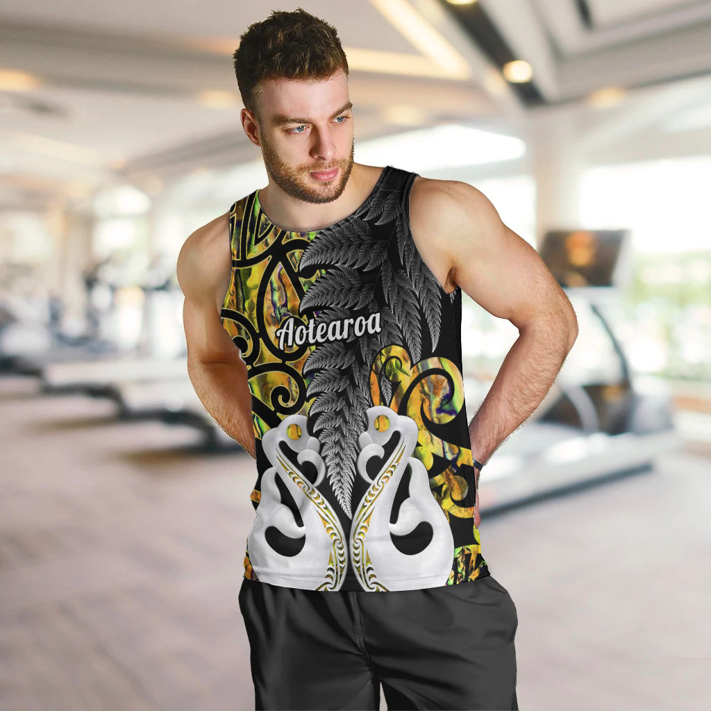personalised-new-zealand-men-tank-top-te-manaia-mangopare-maori-and-fern-gold-style