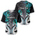 Personalised New Zealand Baseball Jersey Te Manaia Mangopare Maori And Fern Turquoise Style - Wonder Print Shop