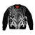 Personalised New Zealand Bomber Jacket Te Manaia Mangopare Maori And Fern Black Style - Wonder Print Shop