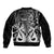 Personalised New Zealand Bomber Jacket Te Manaia Mangopare Maori And Fern Black Style - Wonder Print Shop