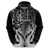 Custom New Zealand Hoodie Te Manaia Mangopare Maori And Fern Black Style - Wonder Print Shop
