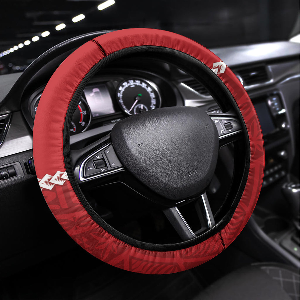Tonga And Ireland Rugby Steering Wheel Cover Ikale Tahi With Shamrocks - Wonder Print Shop