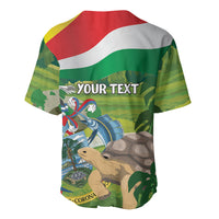 Seychelles National Day Personalized Baseball Jersey 50 Years Anniversary Lendepandans Sesel