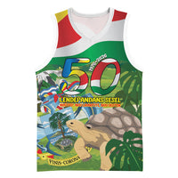 Seychelles National Day Personalized Basketball Jersey 50 Years Anniversary Lendepandans Sesel