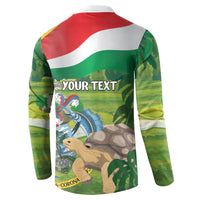 Seychelles National Day Personalized Button Sweatshirt 50 Years Anniversary Lendepandans Sesel