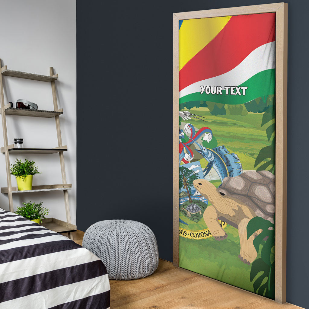 Seychelles National Day Personalized Door Cover 50 Years Anniversary Lendepandans Sesel