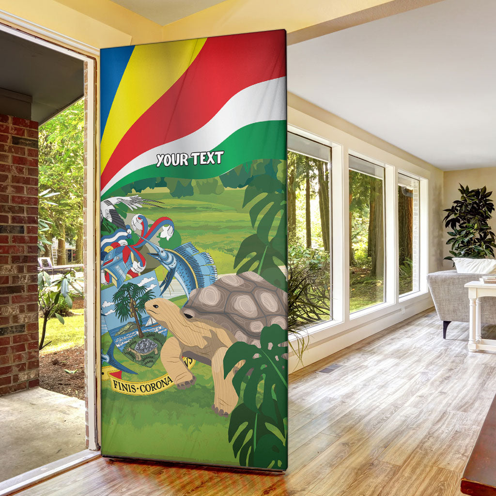 Seychelles National Day Personalized Door Cover 50 Years Anniversary Lendepandans Sesel